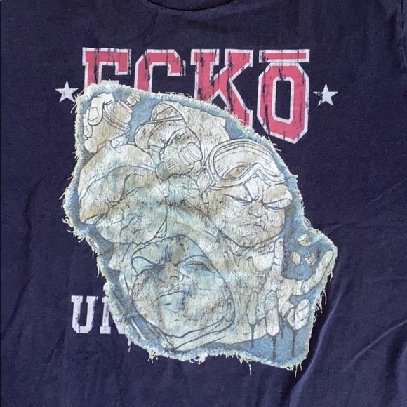 Ecko Unlimited T-shirt. Navy.  Size XL - Picture 2 of 4